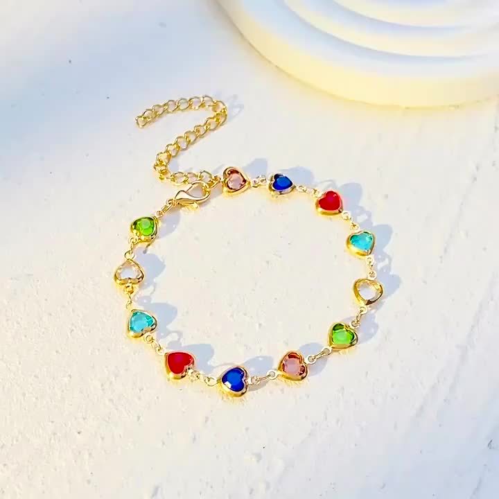 Unique heart-shaped bracelet