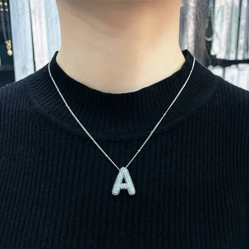 Necklace with Hanging Letters