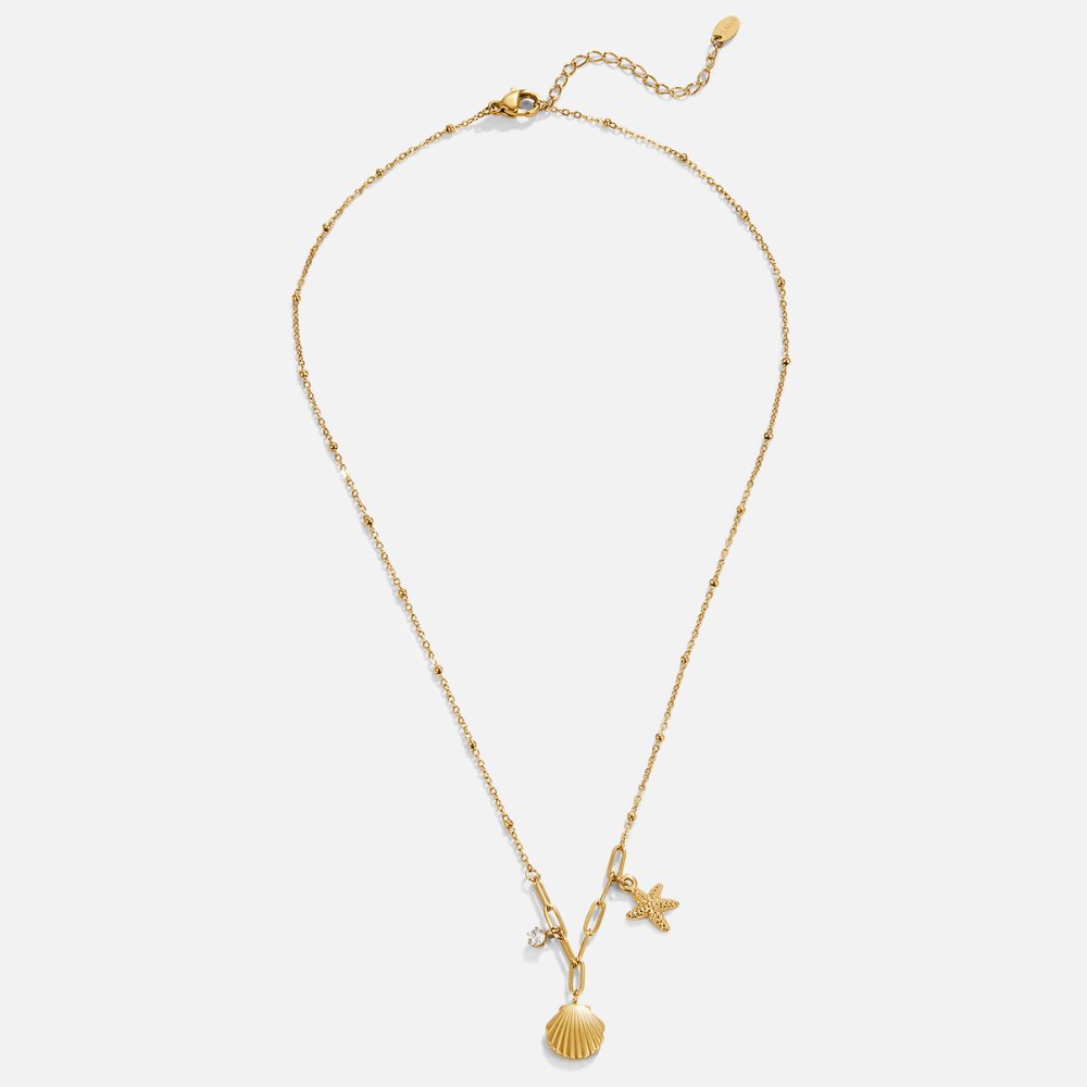 Greta – Necklace with Hanging Star in Gold.