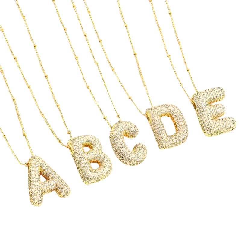 Necklace with Hanging Letters