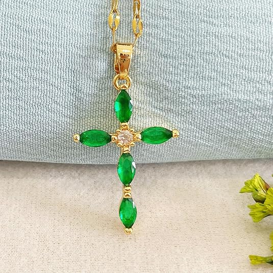 Emerald Choker - Gold