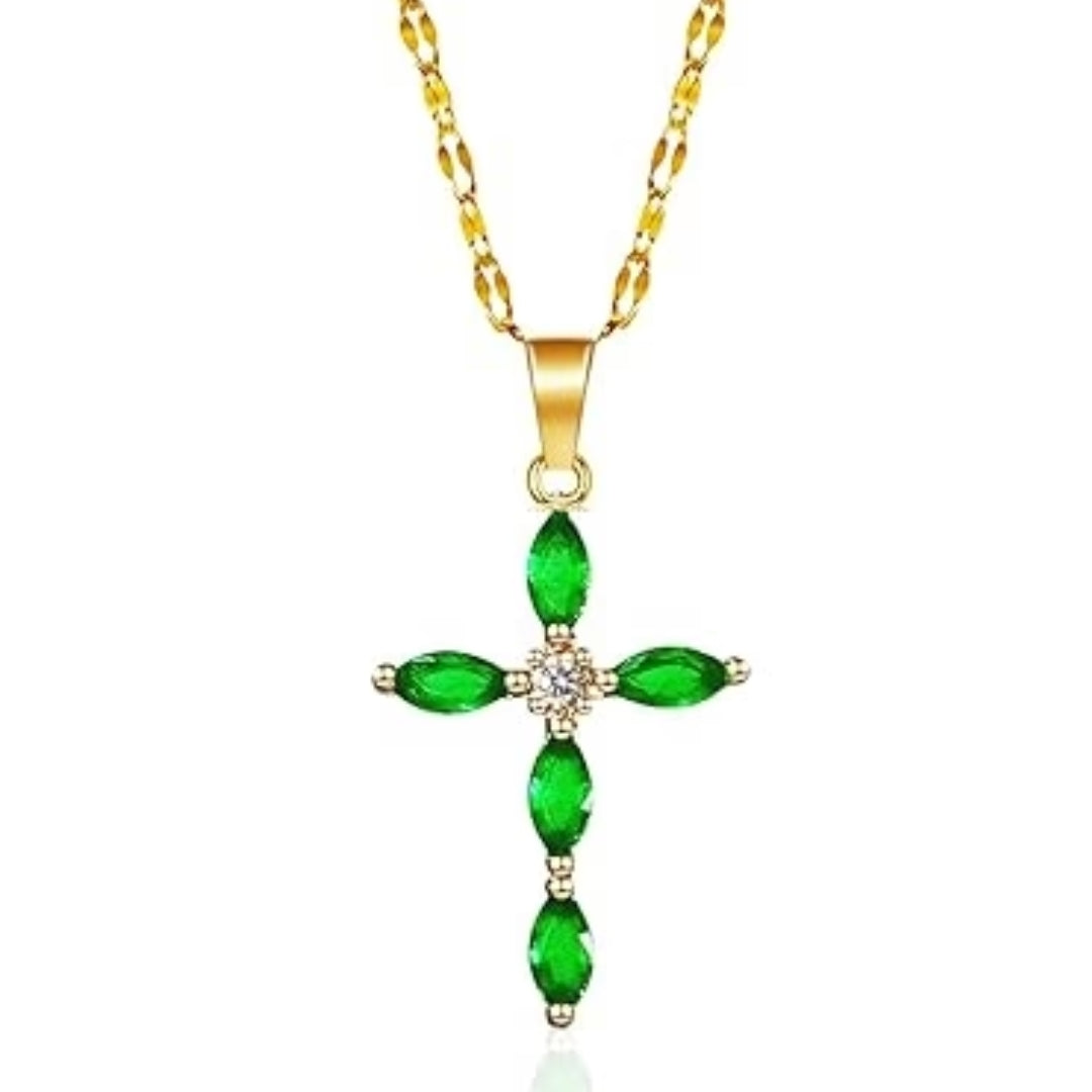 Emerald Choker - Gold