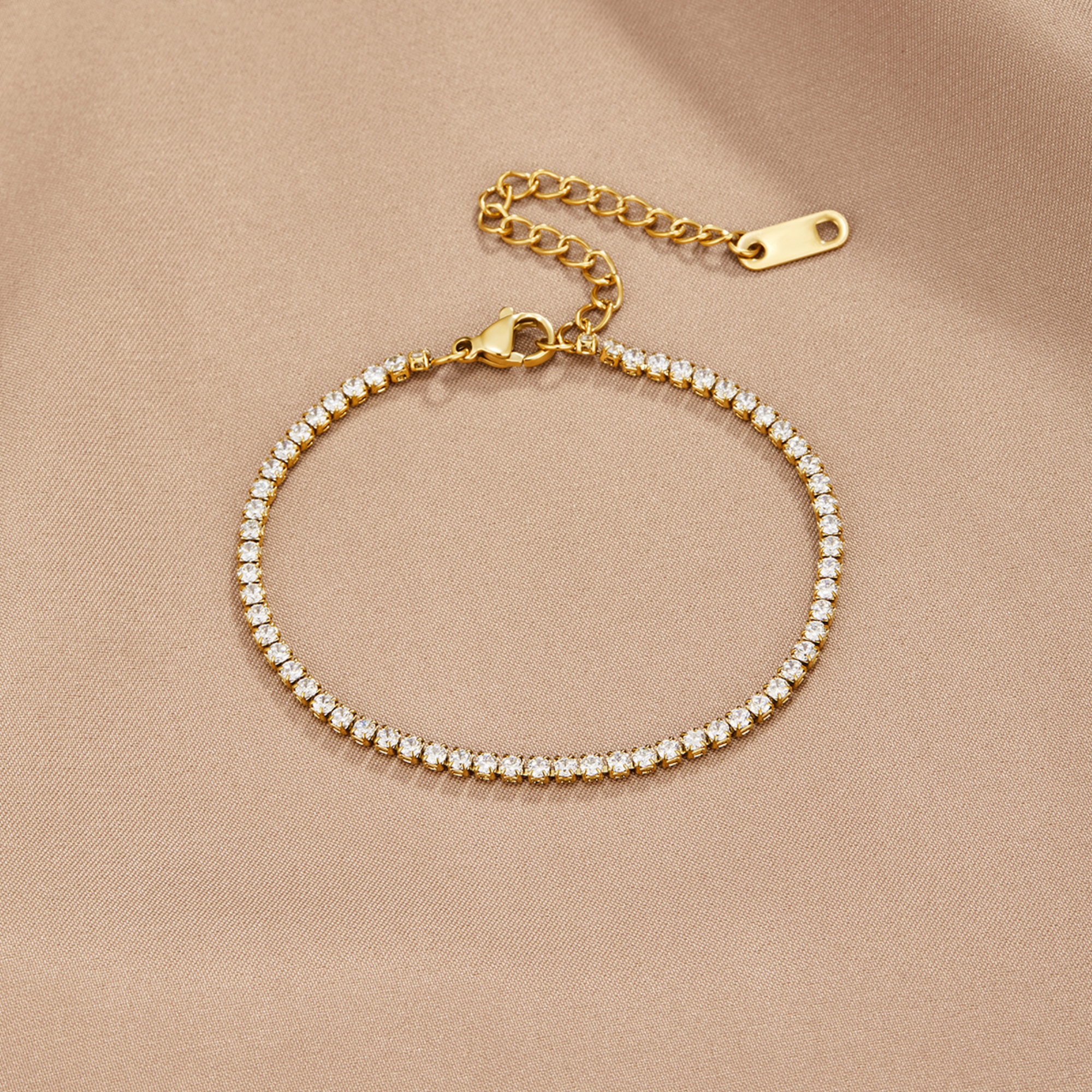 Kordelie Gold Tennis Bracelet