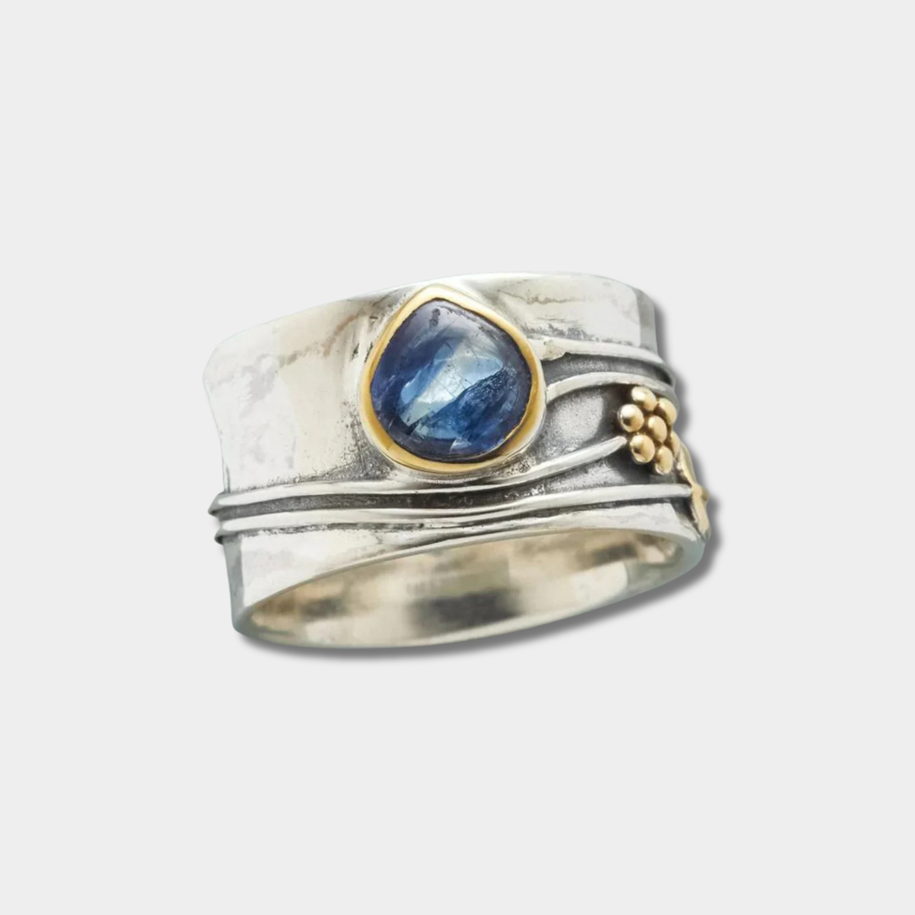 Gertrud - Meditation Ring of Czech Gemstone