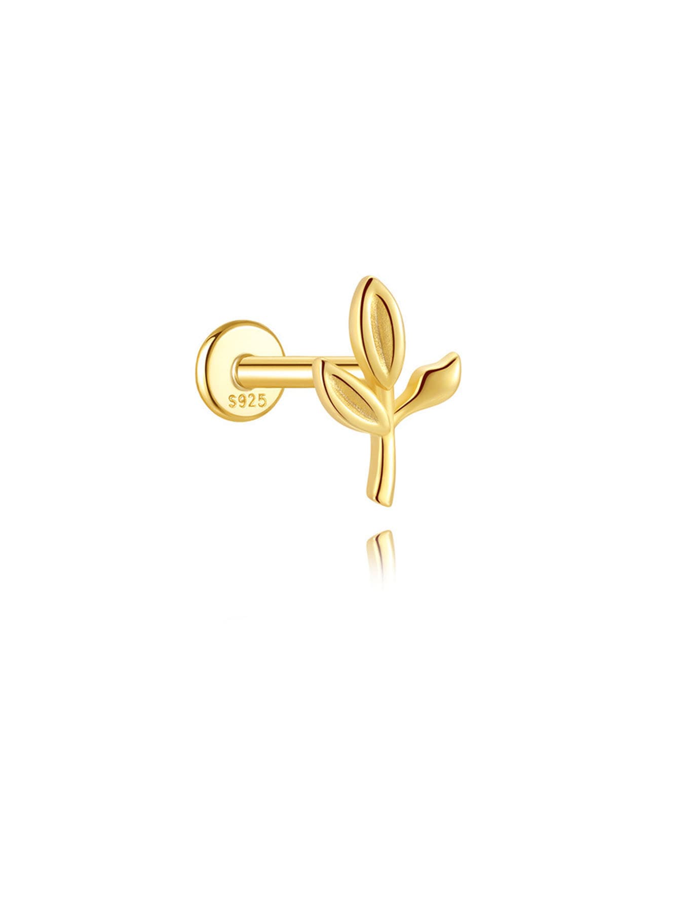 Elisa – Gold Earrings with Geometric Emphasis.