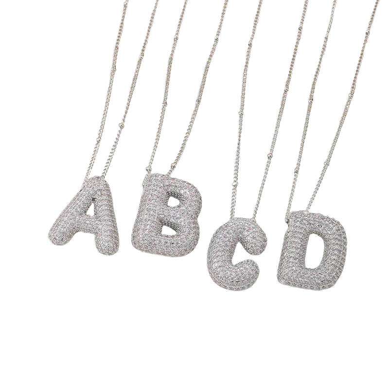 Necklace with Hanging Letters