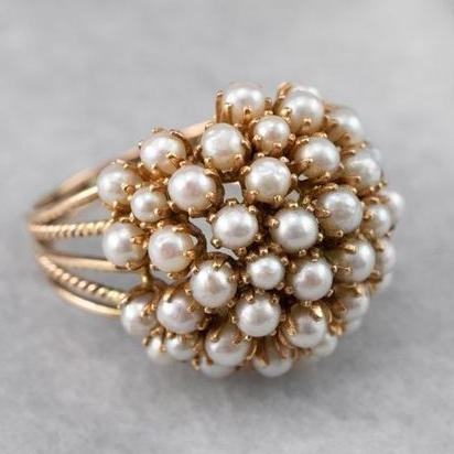Sofi - Ring with Embedded Pearls