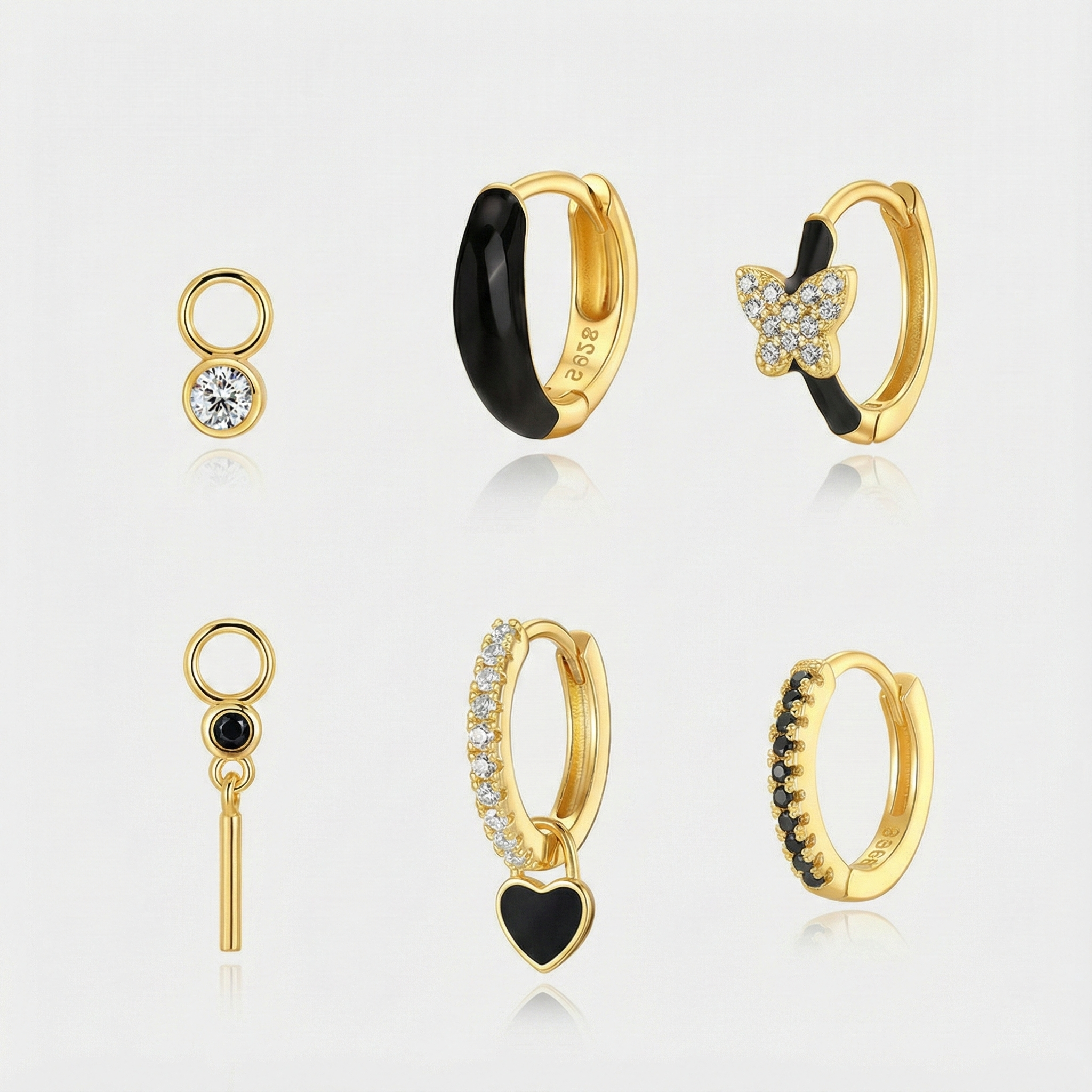 Theresia – Gold Earrings with Soft Curve